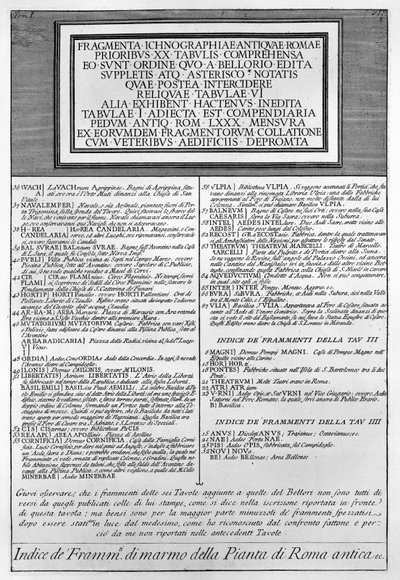 旧市街の説明 作： Giovanni Battista Piranesi